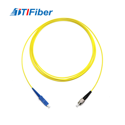Singolo cavo di toppa a fibra ottica di simplex 2.0mm 3.0mm FC-SC di modo per FTTH