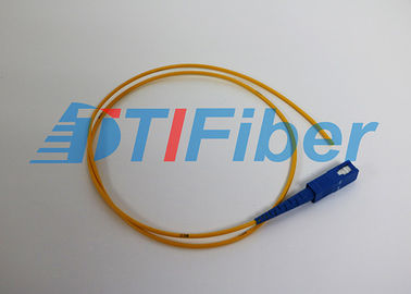 Sc semplice di fibra ottica della treccia di singolo modo/UPC 0.9mm 1,5 metri di RoHS